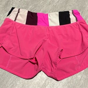 Lululemon Athletica Pink Speed Up Shorts